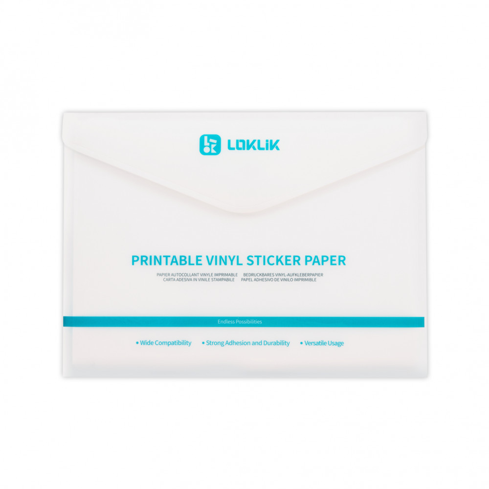 Preview: LOKLiK mattes bedruckbares Stickerpapier DIN A4 - 20 Blatt